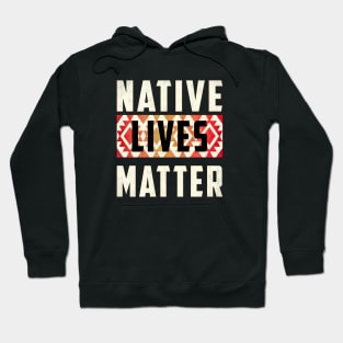 Native Lives Matter (red & white) Hoodie